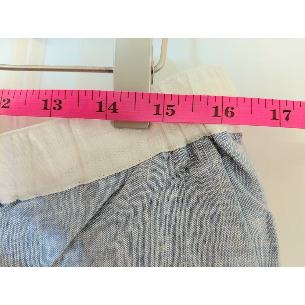 LINTICO NWT Light Blue 100% Europ Linen Wide Leg Drawstring Pants Size XL Luxury - Picture 13 of 15
